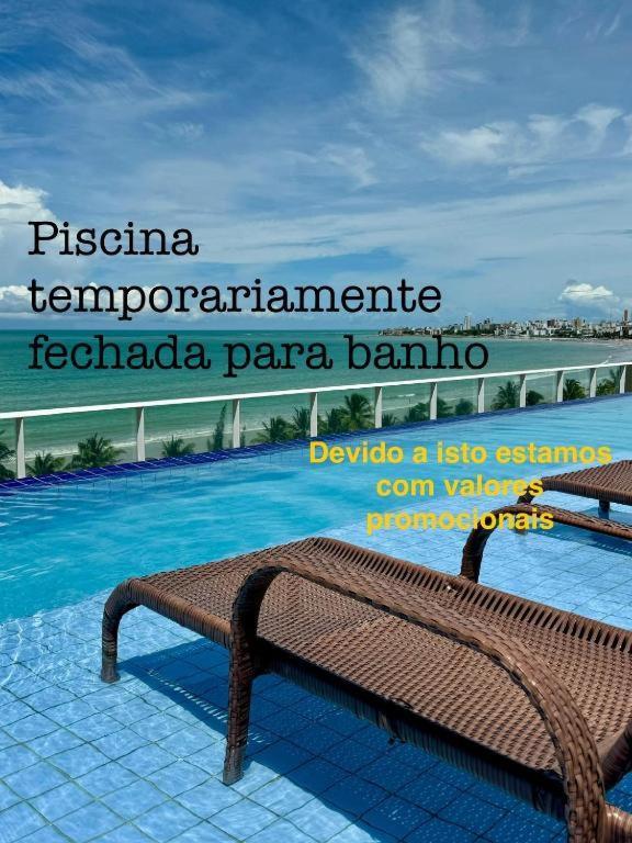 Flat 202 Com Vista Parcial Do Mar De Intermares Apartment Cabedelo Exterior foto